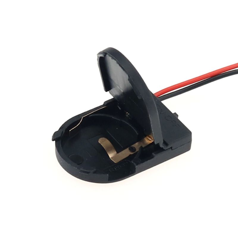 3 volt CR2032 Battery Holder with wires & on/off switch
